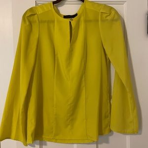 Neon yellow work blouse